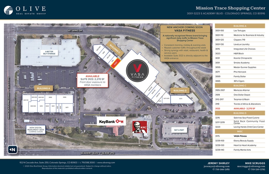 More Photos Of 3105-3121 S Academy Blvd, Colorado Springs Storefront Retail Office For Lease
