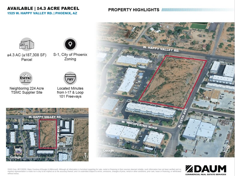 Primary Photo Of 24850 N 15th Ave, Phoenix Land For Sale