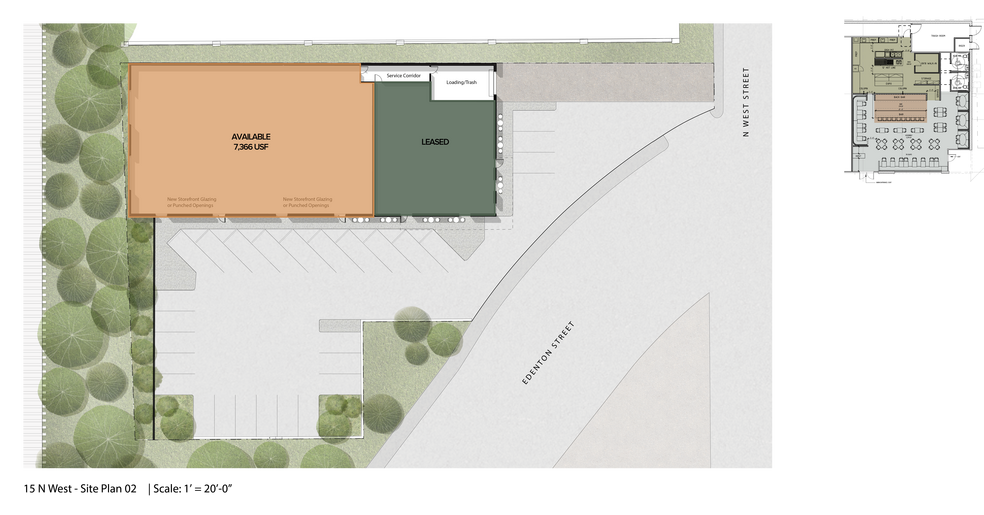 More Photos Of 15 N West St, Raleigh General Retail For Lease