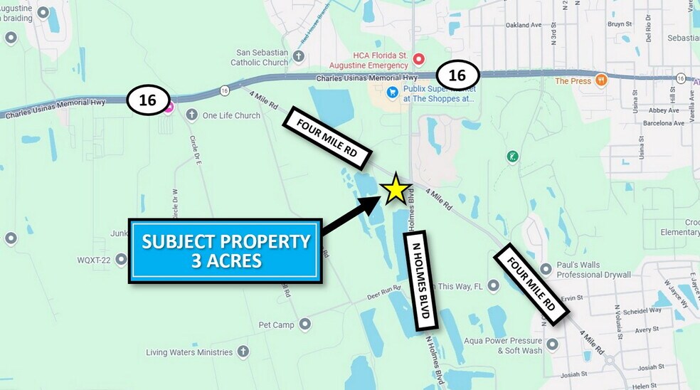 More Photos Of 1675 Four Mile Rd, Saint Augustine Land For Sale