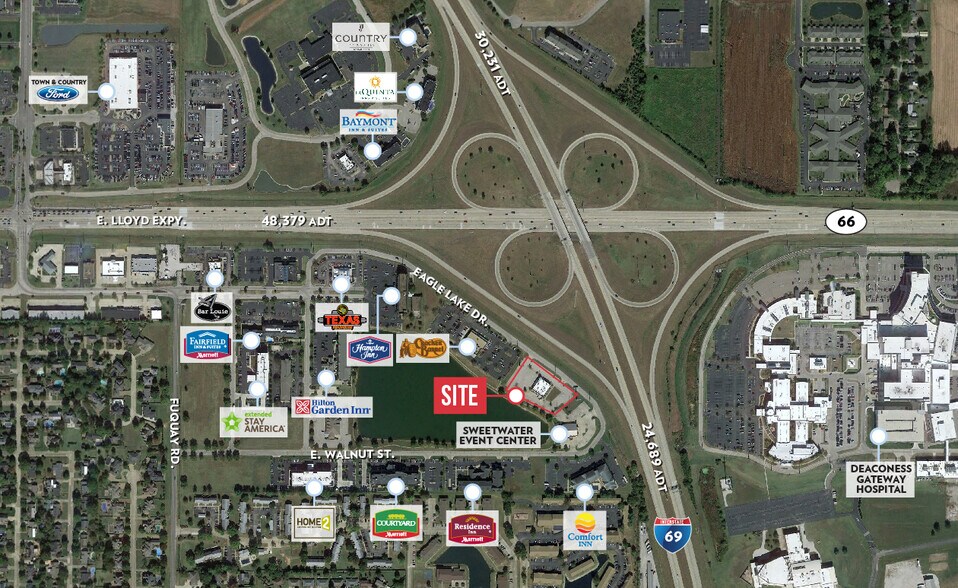 More Photos Of 8301 Eagle Lake Dr, Evansville Restaurant For Lease