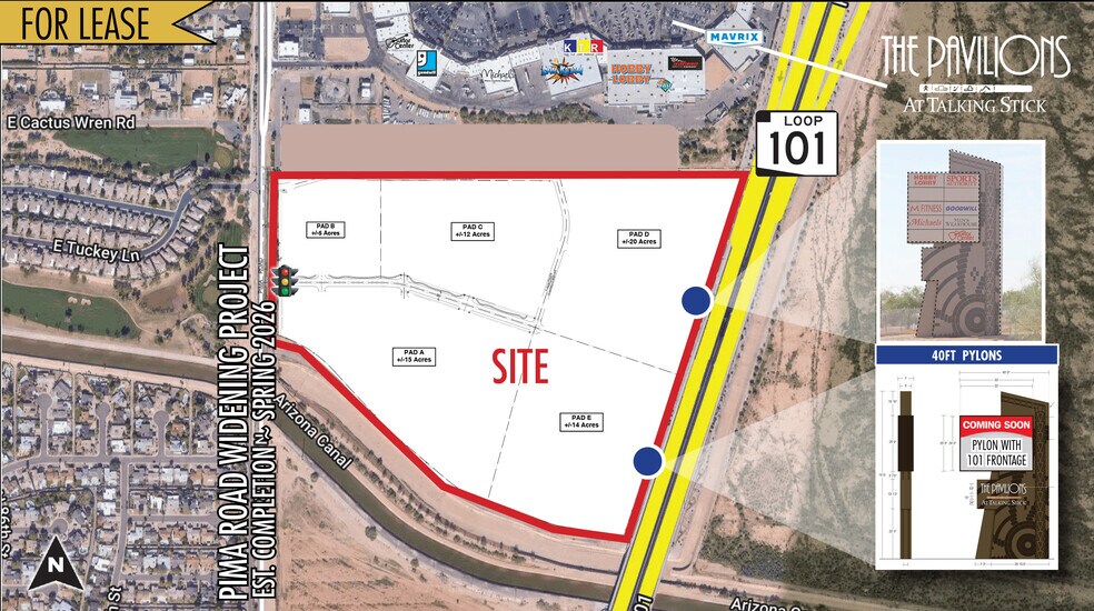 More Photos Of South of SWC Talking Stick Way & 101 loop, Scottsdale Land For Lease