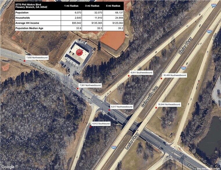 More Photos Of 5775 Phil Niekro Blvd, Flowery Branch Service Station For Lease
