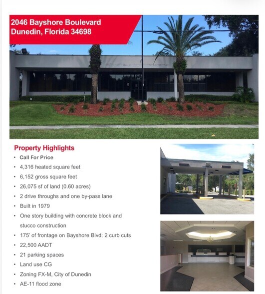 More Photos Of 2046 Bayshore Blvd, Dunedin Storefront Retail Office For Sale