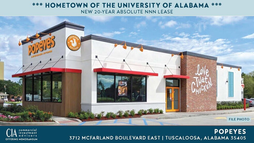 Primary Photo Of 3712 McFarland Blvd E, Tuscaloosa Fast Food For Sale