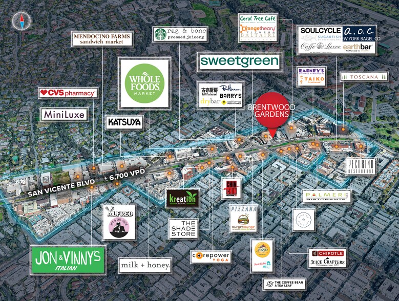 More Photos Of 11675-11677 San Vicente Blvd, Los Angeles Storefront For Lease