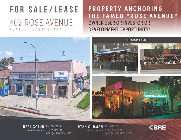 Primary Photo Of 402 Rose Ave, Venice Freestanding For Lease
