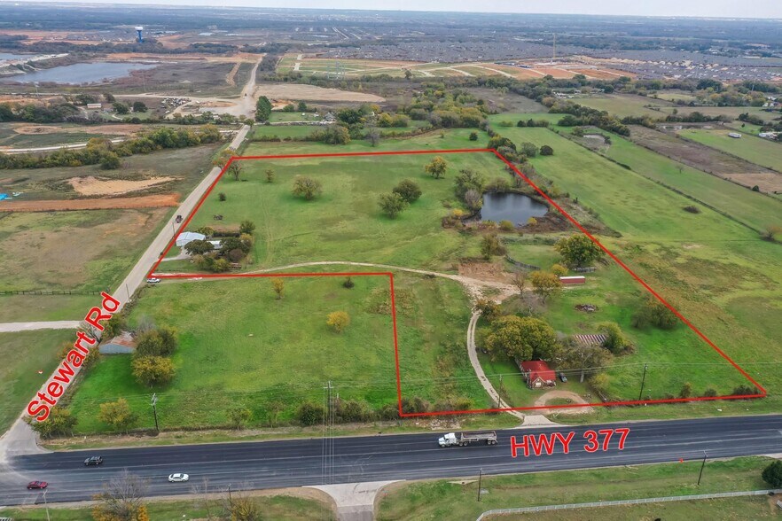 More Photos Of 4390 US-377, Aubrey Land For Sale