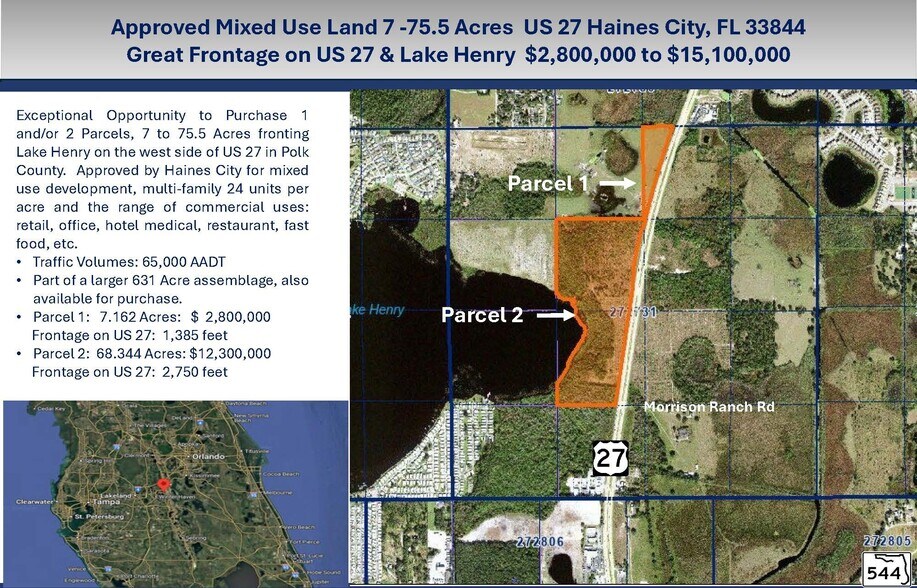 Primary Photo Of US 27 & SR 544, Haines City Land For Sale