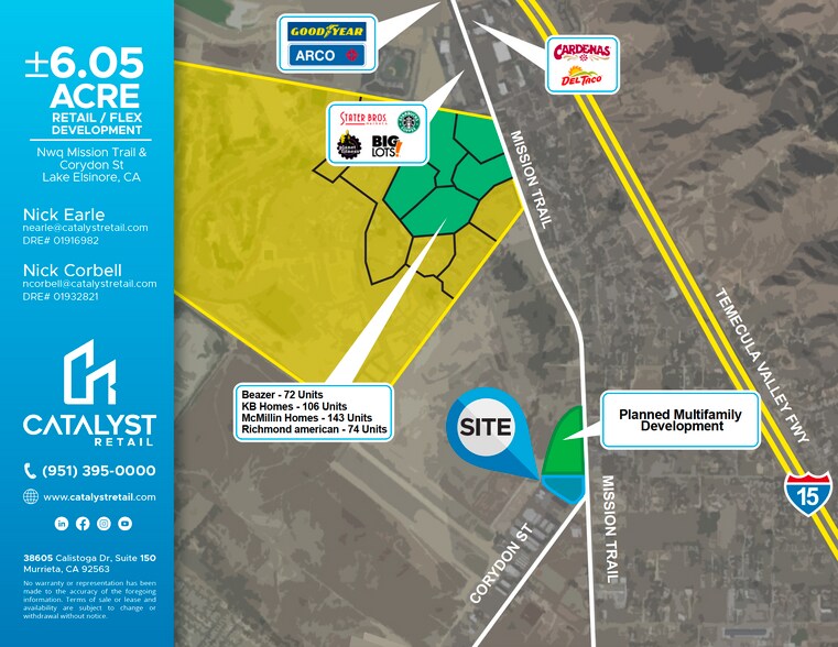 More Photos Of NWQ Mission Trail Rd @ CORYDON STREET, Lake Elsinore Land For Lease