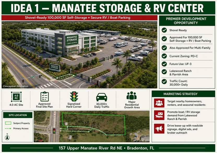 Primary Photo Of 157 Upper Manatee River Rd NE, Bradenton Land For Sale