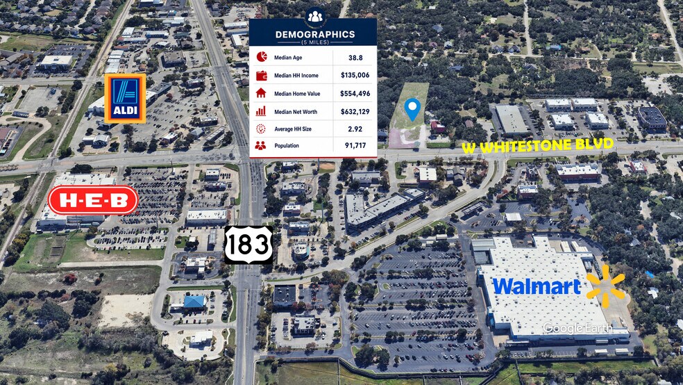 More Photos Of 224 W Whitestone Blvd, Cedar Park Land For Sale