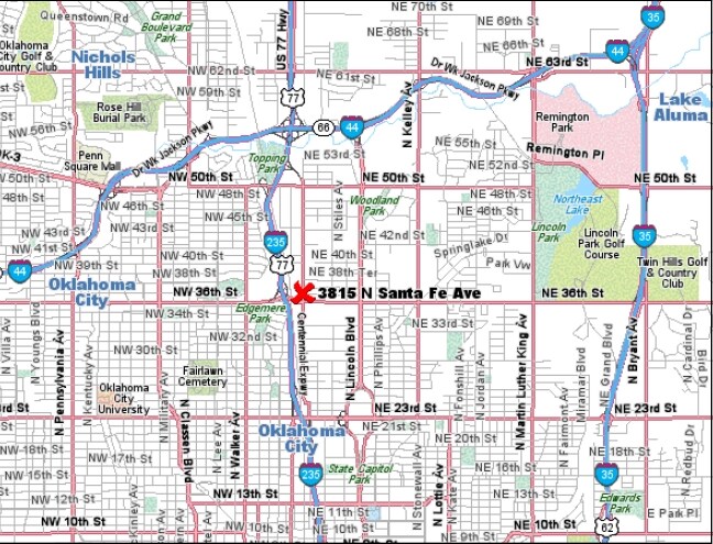 More Photos Of 3813-3817 N Santa Fe Ave, Oklahoma City Light Manufacturing For Lease