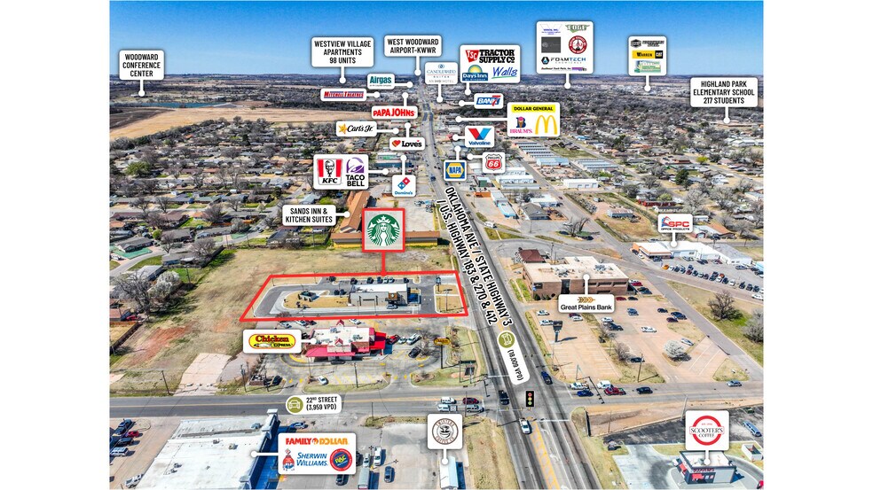 More Photos Of 2215 Oklahoma Ave, Woodward Fast Food For Sale