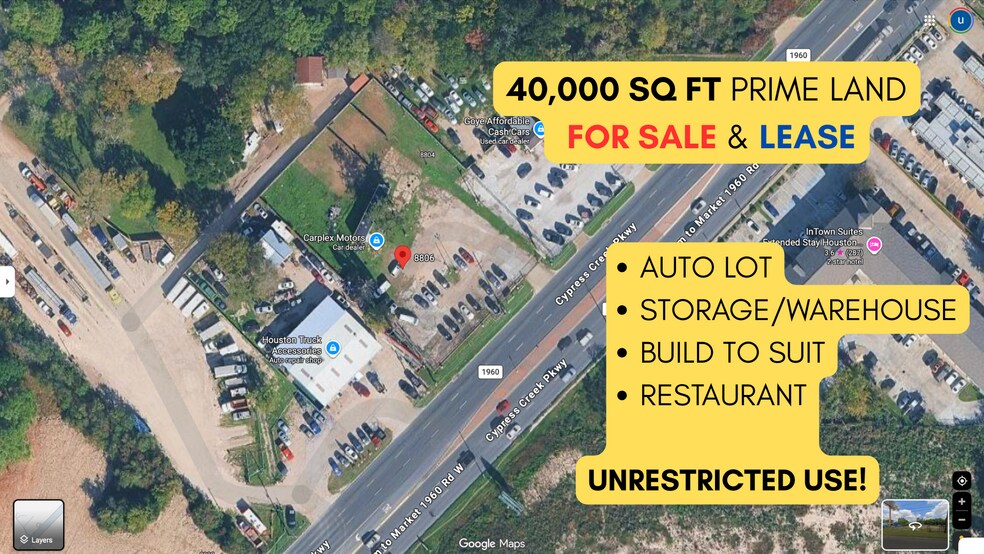 Primary Photo Of 8806 FM 1960 Rd W, Houston Land For Sale