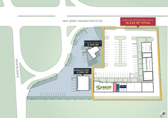 More Photos Of 1104 Rt 130, Cinnaminson Medical For Lease