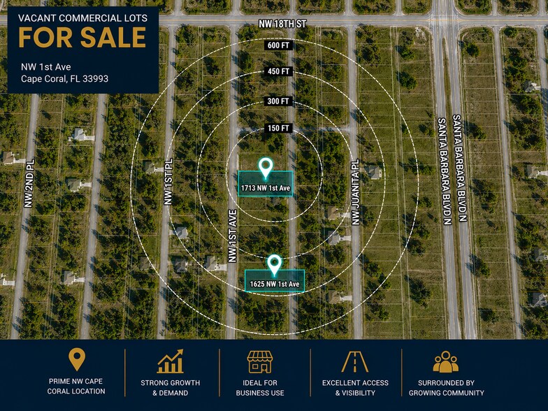 Primary Photo Of 1713 NW 1st Ave, Cape Coral Land For Sale