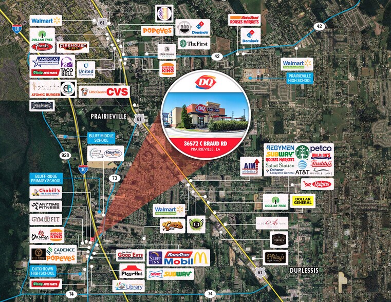 More Photos Of 36572 C Braud Rd, Prairieville Fast Food For Sale