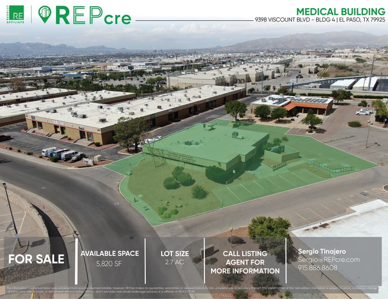 Primary Photo Of 9398 Viscount Blvd, El Paso Medical For Sale