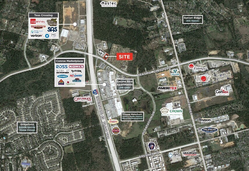 More Photos Of NEC I-45 & FM 3083, Conroe Land For Sale