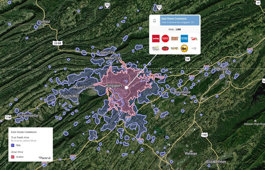 More Photos Of 1919-2009 N Eastman Rd, Kingsport Unknown For Lease