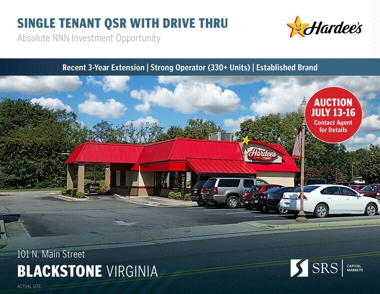 Primary Photo Of 101 N Main St, Blackstone Fast Food For Sale