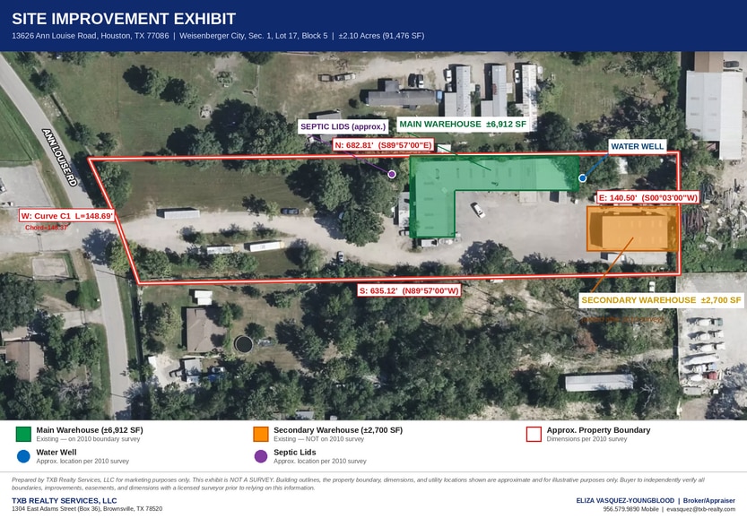 Primary Photo Of 13626 Ann Louise Rd, Houston Warehouse For Sale