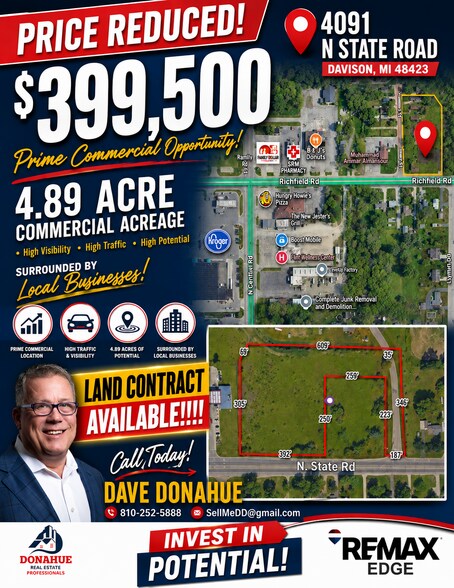 More Photos Of 4091 N State Rd, Davison Land For Sale