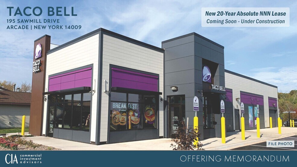 Primary Photo Of 195 Sawmill Dr, Arcade Fast Food For Sale