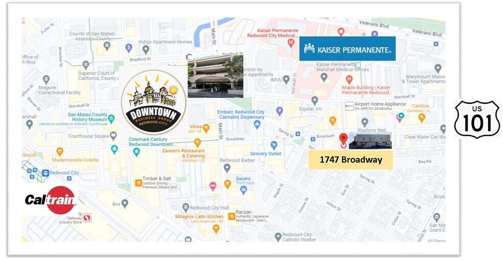 More Photos Of 1747-1749 Broadway St, Redwood City Office For Lease