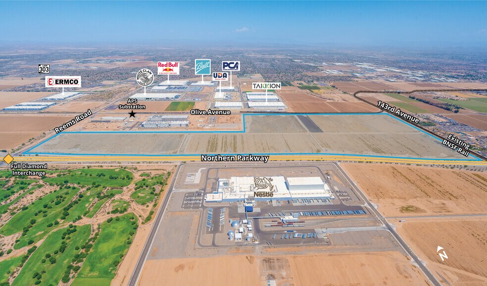 Primary Photo Of Reems Rd & Northern Pky, Waddell Unknown For Lease