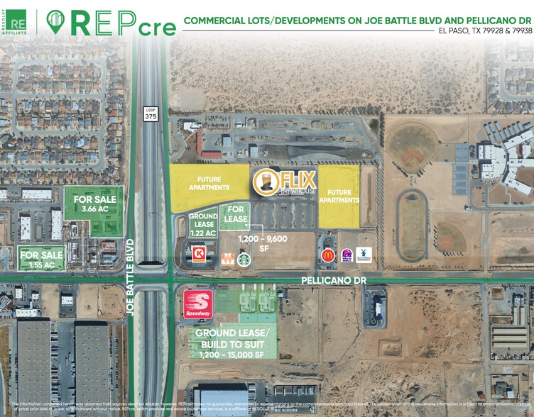 More Photos Of 1350 Joe Battle Blvd, El Paso Service Station For Lease
