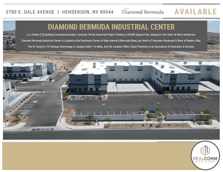 More Photos Of 3780 E Dale Ave, Henderson Warehouse For Lease