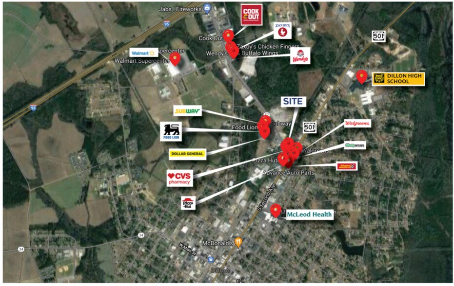 More Photos Of 1205 Hwy 301 N, Dillon General Retail For Sale