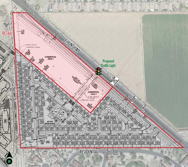 More Photos Of Hunt Highway and Stonecreek Dr, San Tan Valley Land For Lease