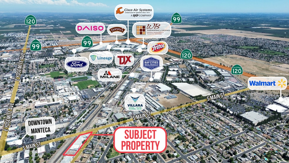 More Photos Of 121 Oak St, Manteca Warehouse For Lease