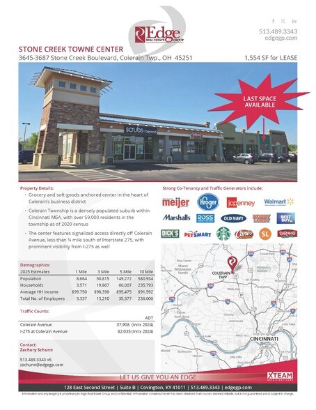 More Photos Of 3687 Stone Creek Blvd, Cincinnati Storefront For Lease