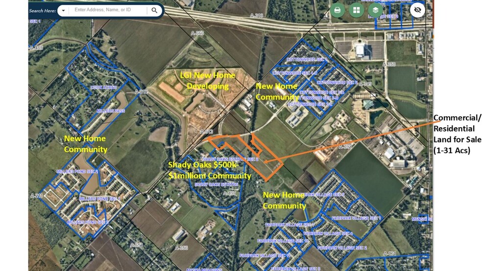 Primary Photo Of Bamore Rd & Cottonwood School Rd, Rosenberg Land For Sale