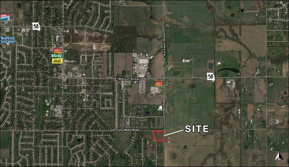 Primary Photo Of Hwy J @ Lucy Webb, Raymore Land For Sale