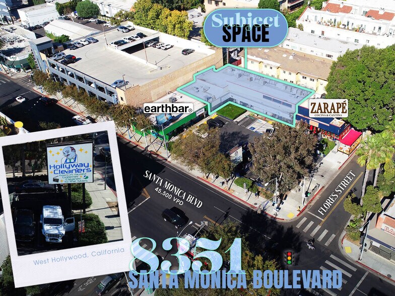 Primary Photo Of 8351-8365 Santa Monica Blvd, West Hollywood Restaurant For Lease