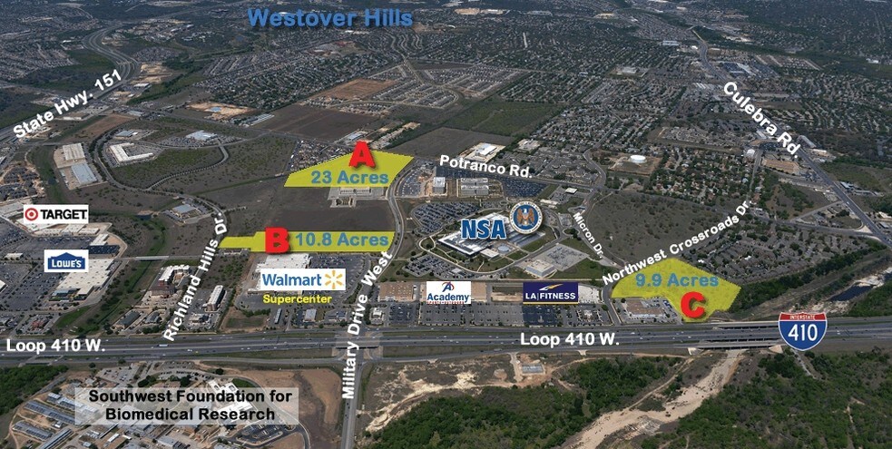 Primary Photo Of 8923 W Military Dr, San Antonio Land For Sale