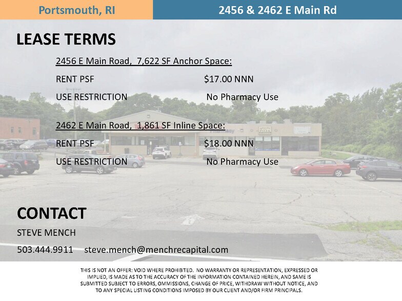 More Photos Of 2456-2462 E Main Rd, Portsmouth Storefront For Lease