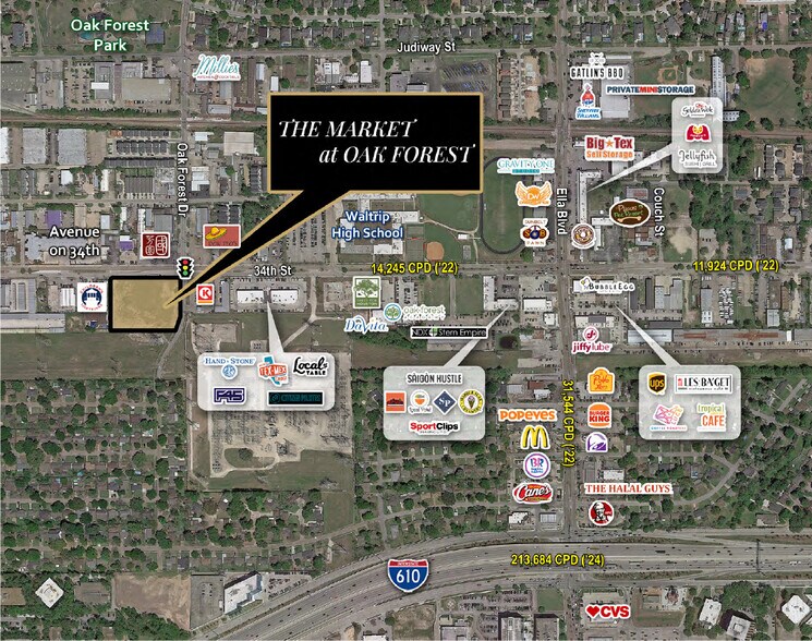 More Photos Of SWQ 34th St & Ella blvd, Houston Unknown For Lease