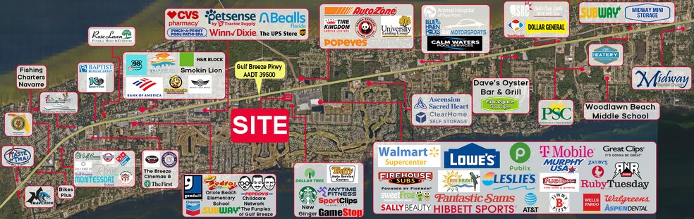 More Photos Of 3707-3733 Gulf Breeze Pky, Gulf Breeze Freestanding For Lease