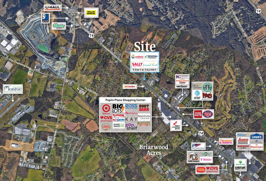 More Photos Of 3306 W Highway 74, Monroe Unknown For Lease