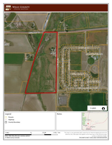 Primary Photo Of TBD County Road 5 1/2, Mead Land For Sale