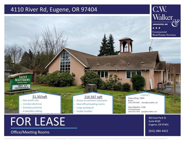 Primary Photo Of 4110 River Rd, Eugene Religious Facility For Lease