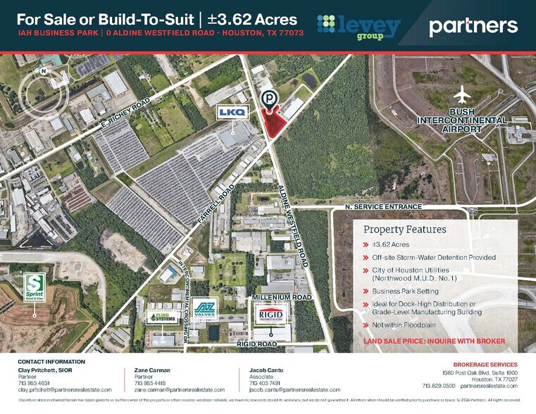 Primary Photo Of Aldine Westfield Rd & Farrell Rd, Houston Land For Sale