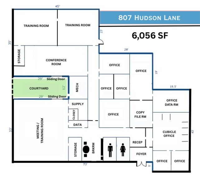 More Photos Of 807 Hudson Ln, Monroe Office For Sale