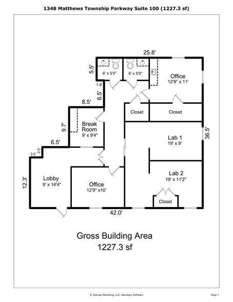 More Photos Of 1348 Matthews Township Pky, Matthews Office For Sale